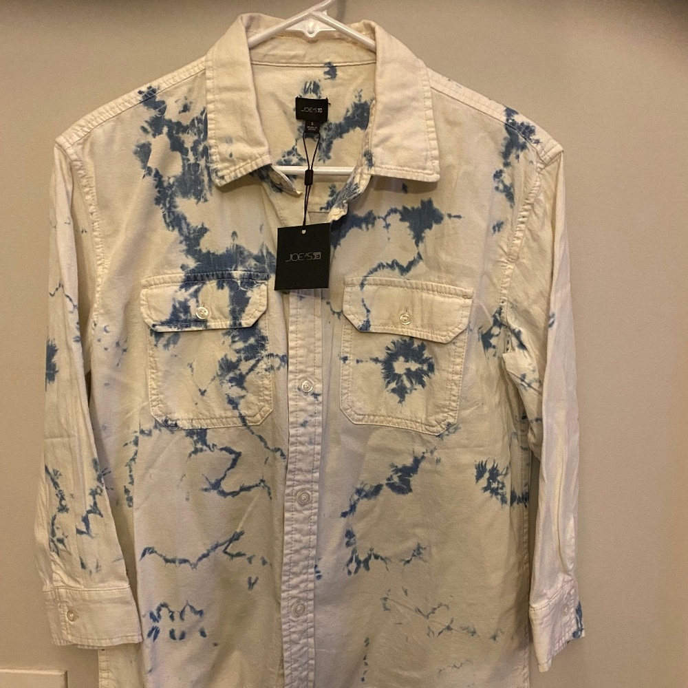 Joe’s Jeans NWT Denim White & Blue Shirt Jacket